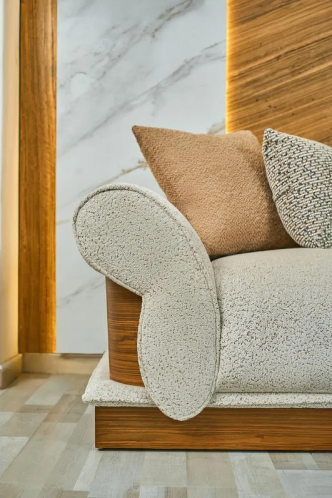 Three-Seater Sofa from Maiden Home, White - 220x75x75 cm M110453286