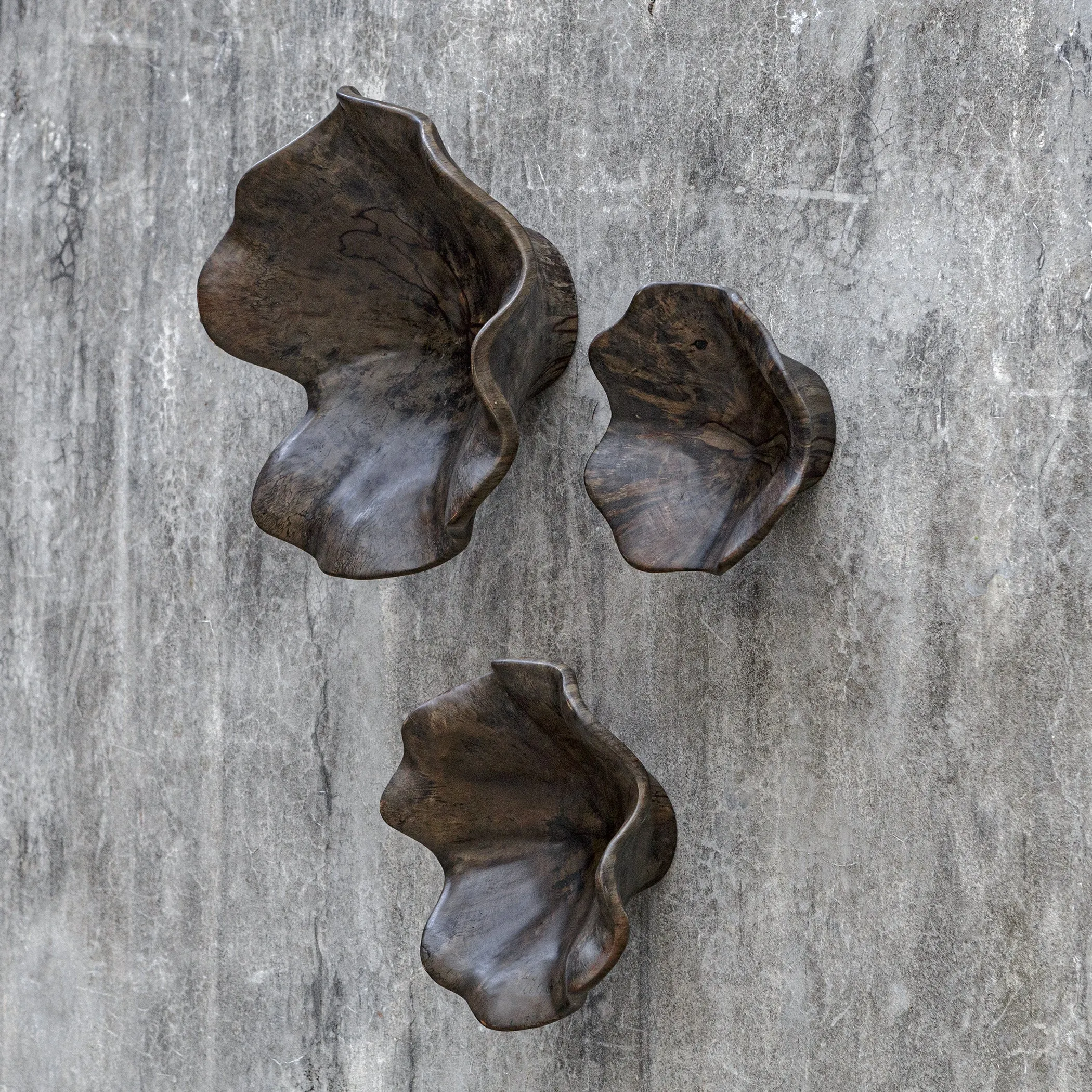 Uttermost Two Wood Wall Dcor In Mocha, S/3
