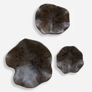Uttermost Two Wood Wall Dcor In Mocha, S/3