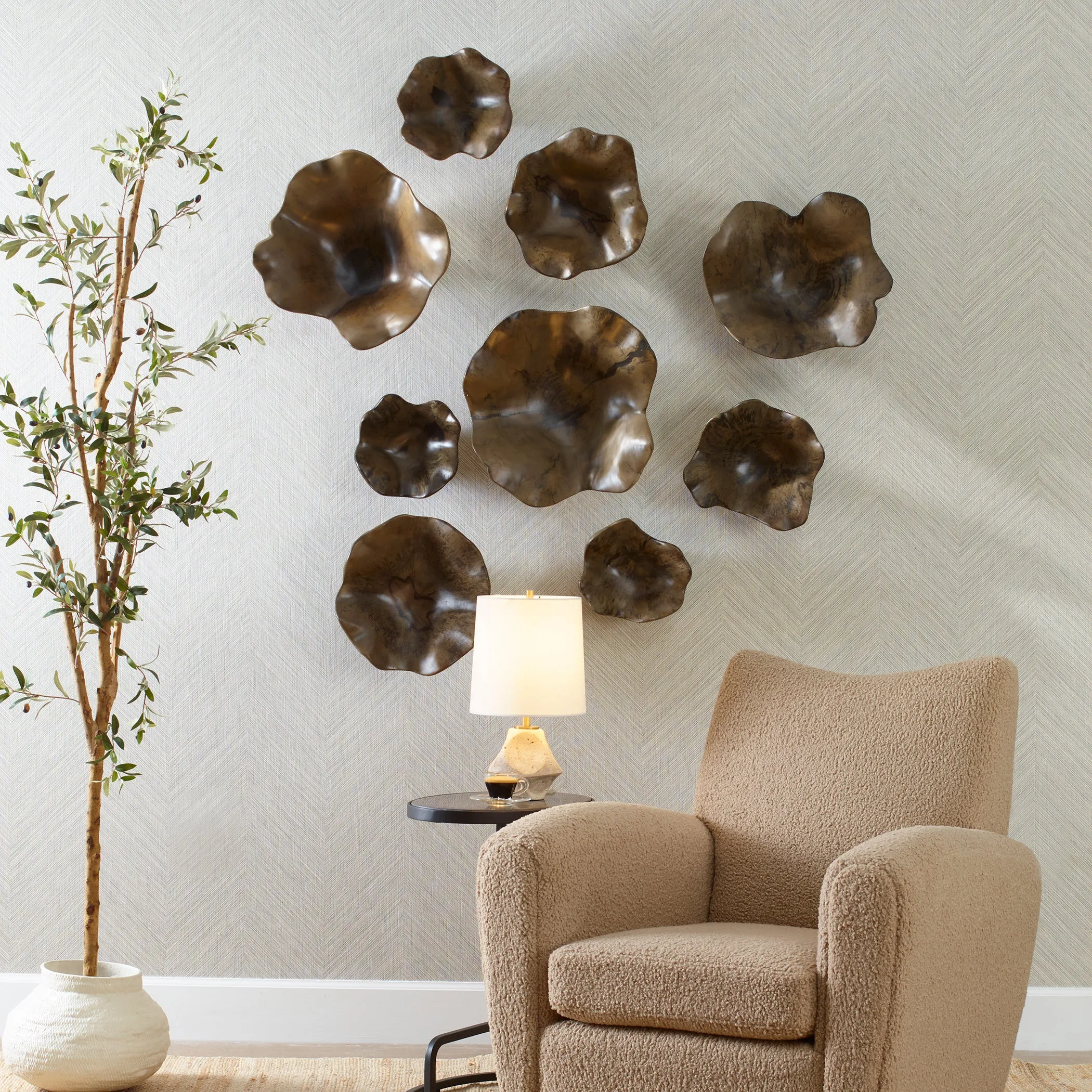 Uttermost Two Wood Wall Dcor In Mocha, S/3