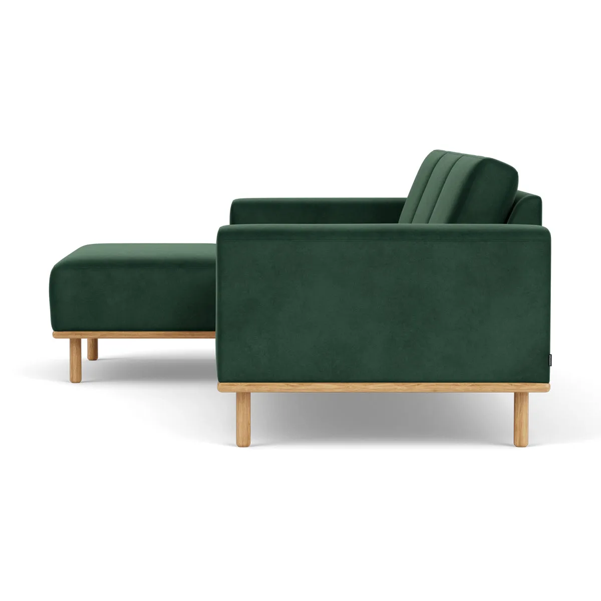 Vilmar Velvet Left Chaise Sofa