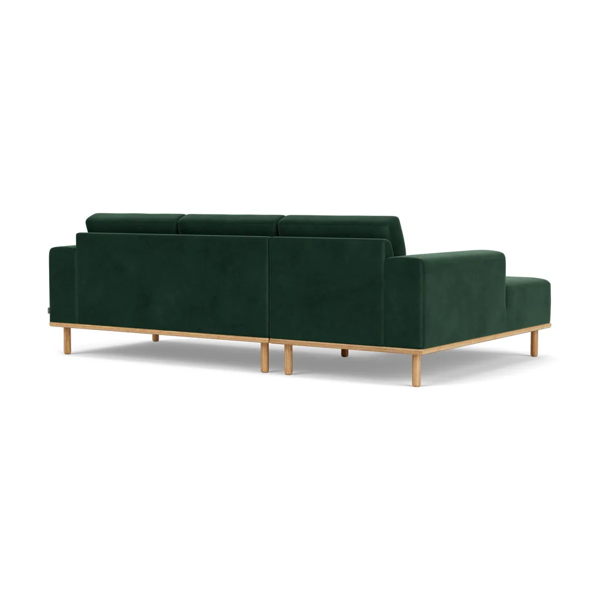 Vilmar Velvet Left Chaise Sofa