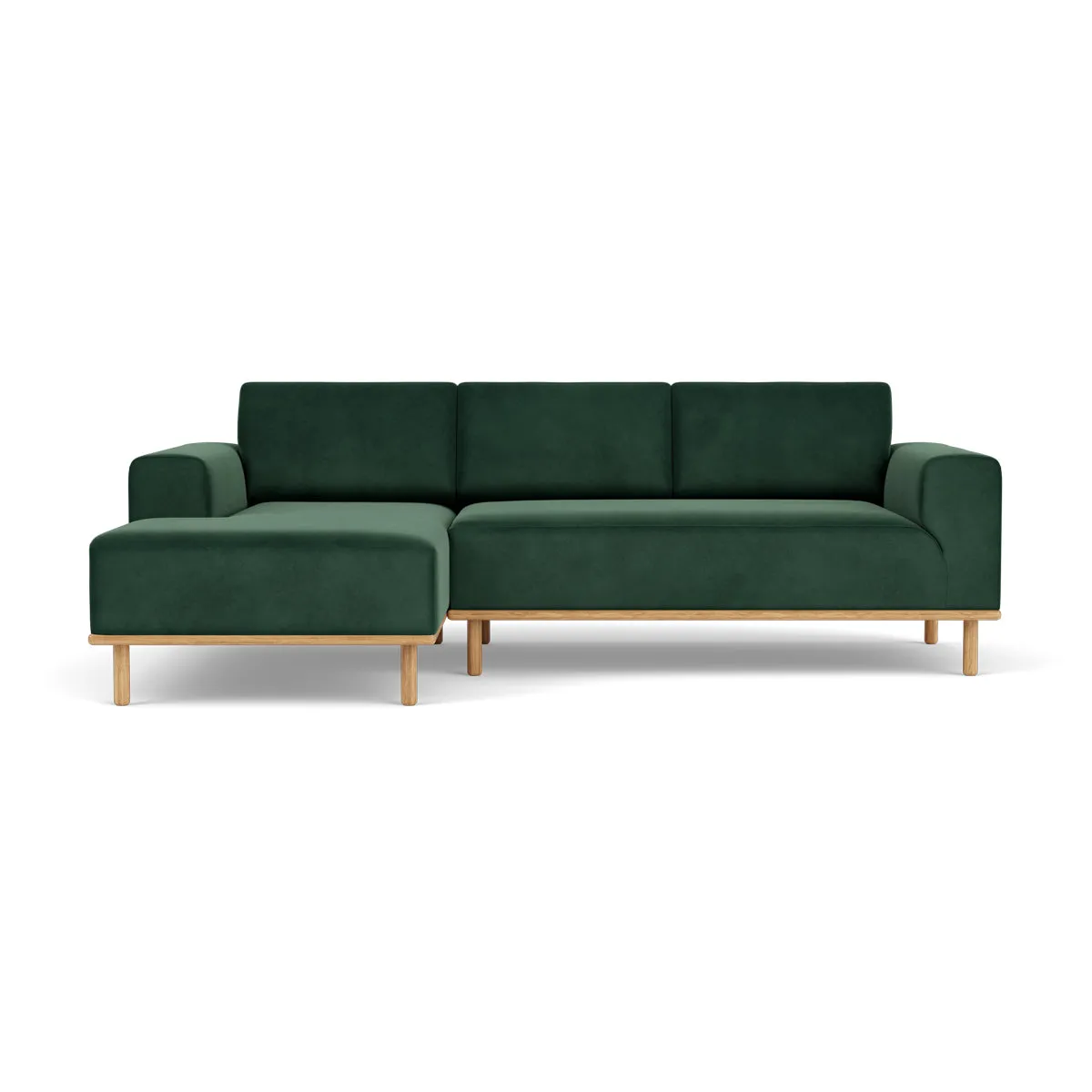 Vilmar Velvet Left Chaise Sofa