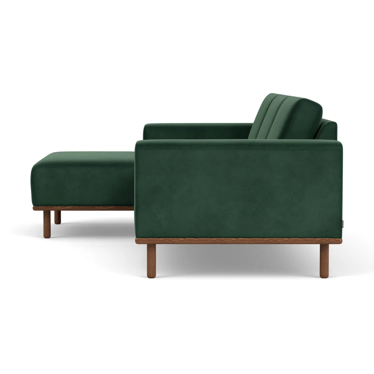 Vilmar Velvet Left Chaise Sofa