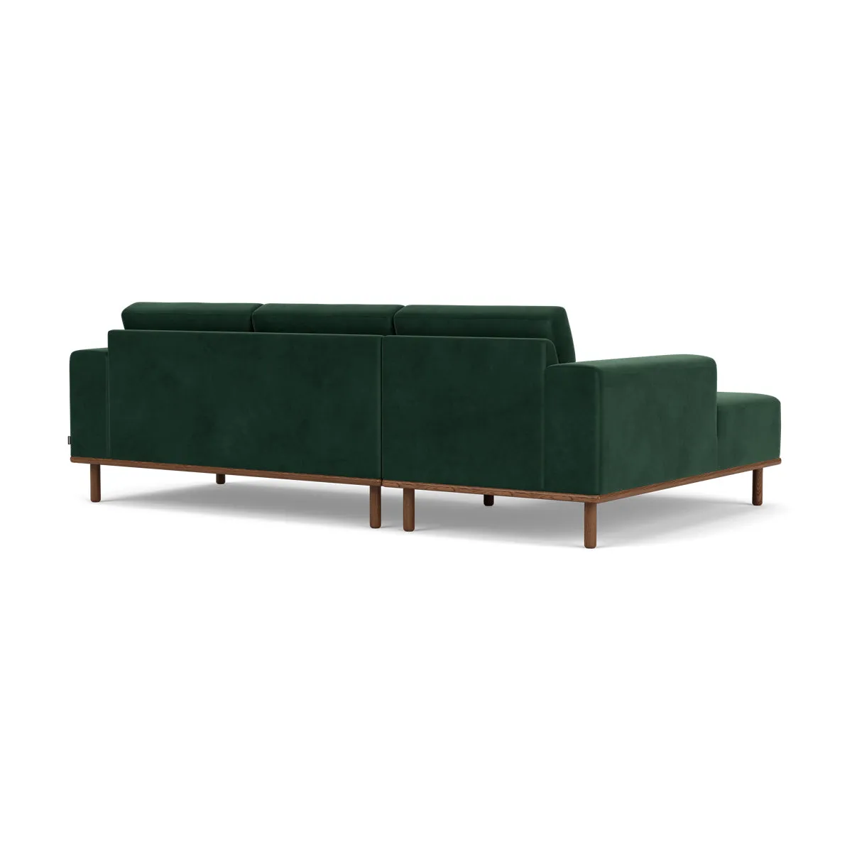 Vilmar Velvet Left Chaise Sofa