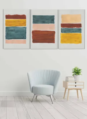 Watercolors Abstract Paintings(set of 3)