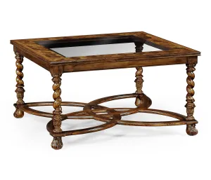 Windsor Collection - Square oyster coffee table glass top (40")