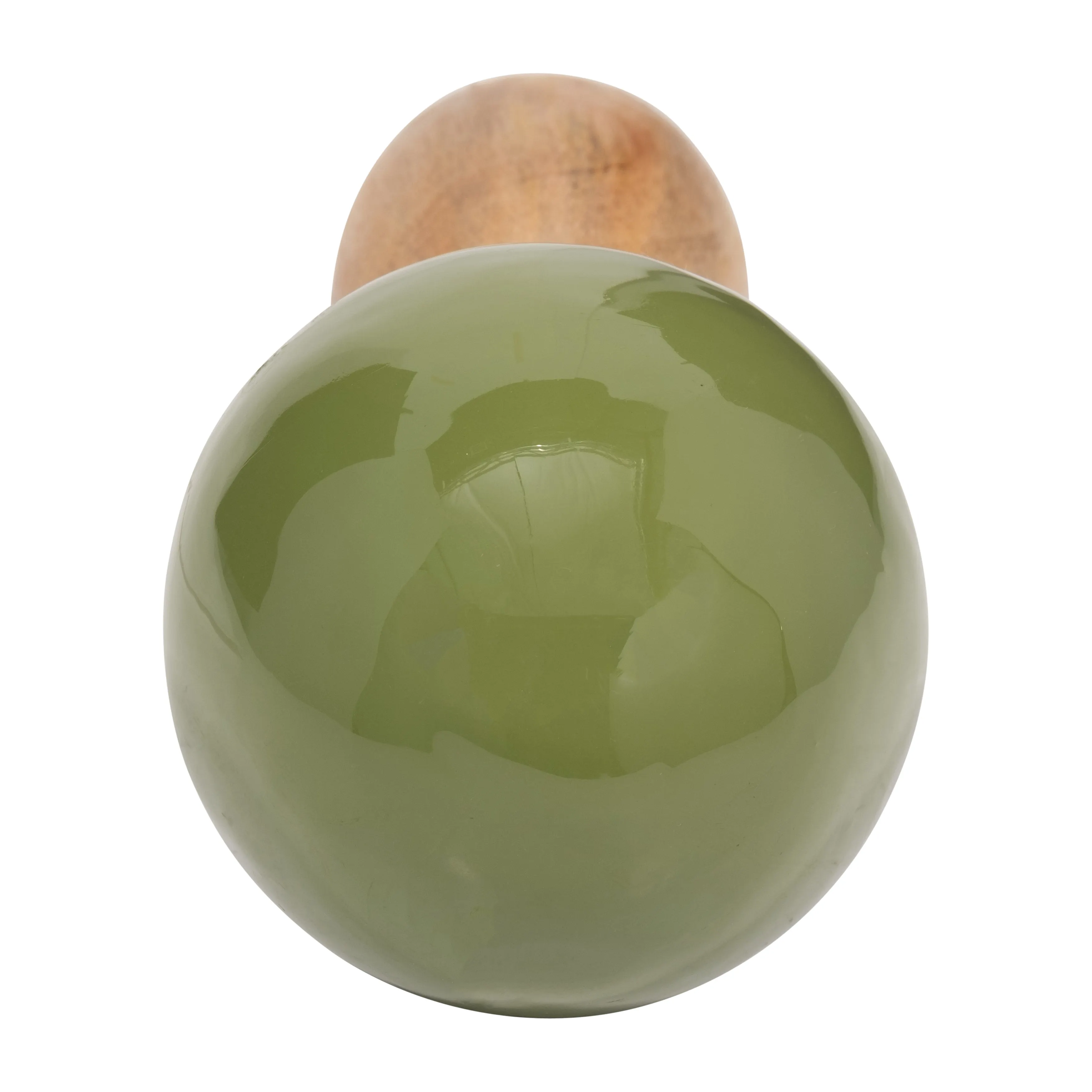 WOOD, 10" CONED MUSHROOM, OLIVE