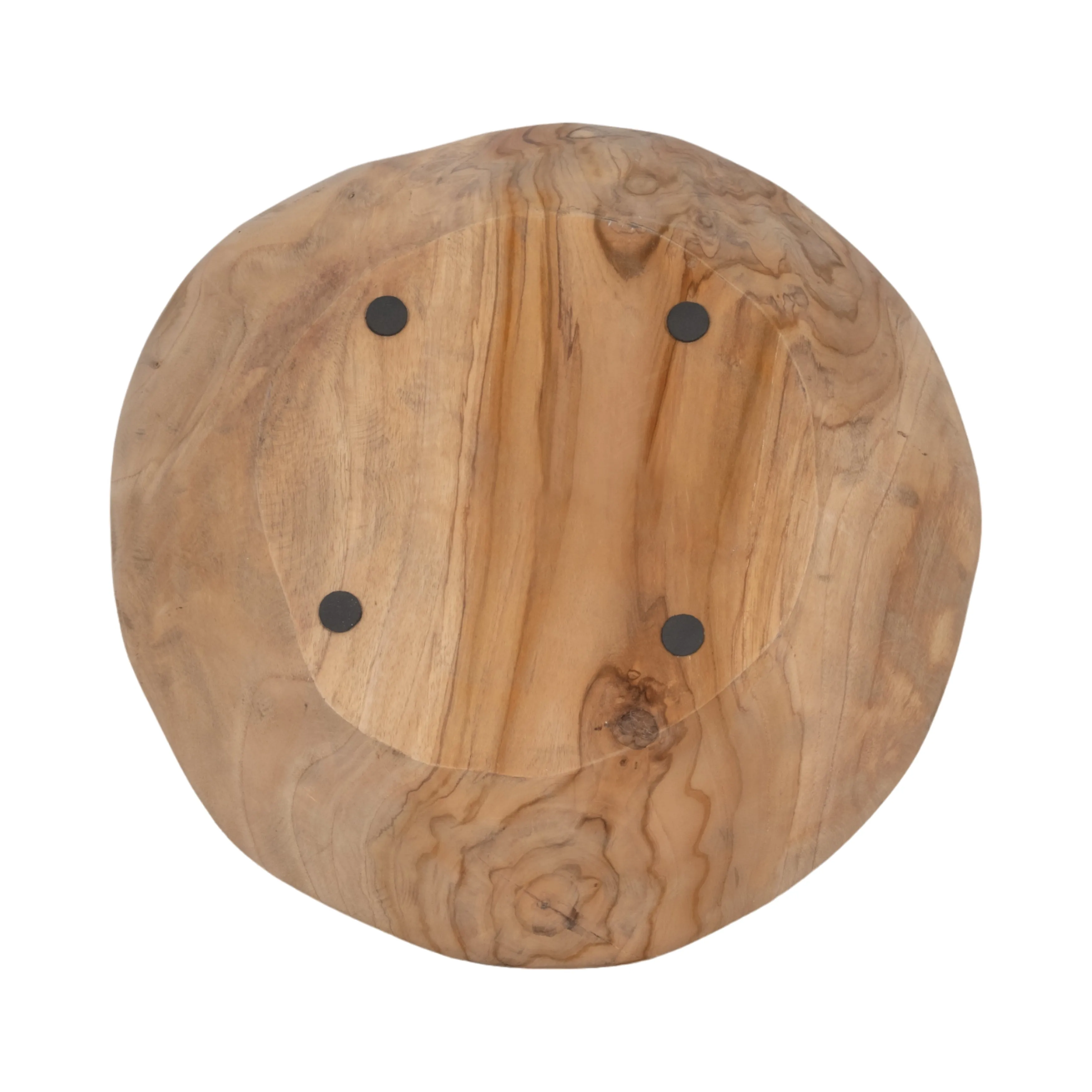WOOD, 16" TEAK ORGANIC BOWL, NATURAL
