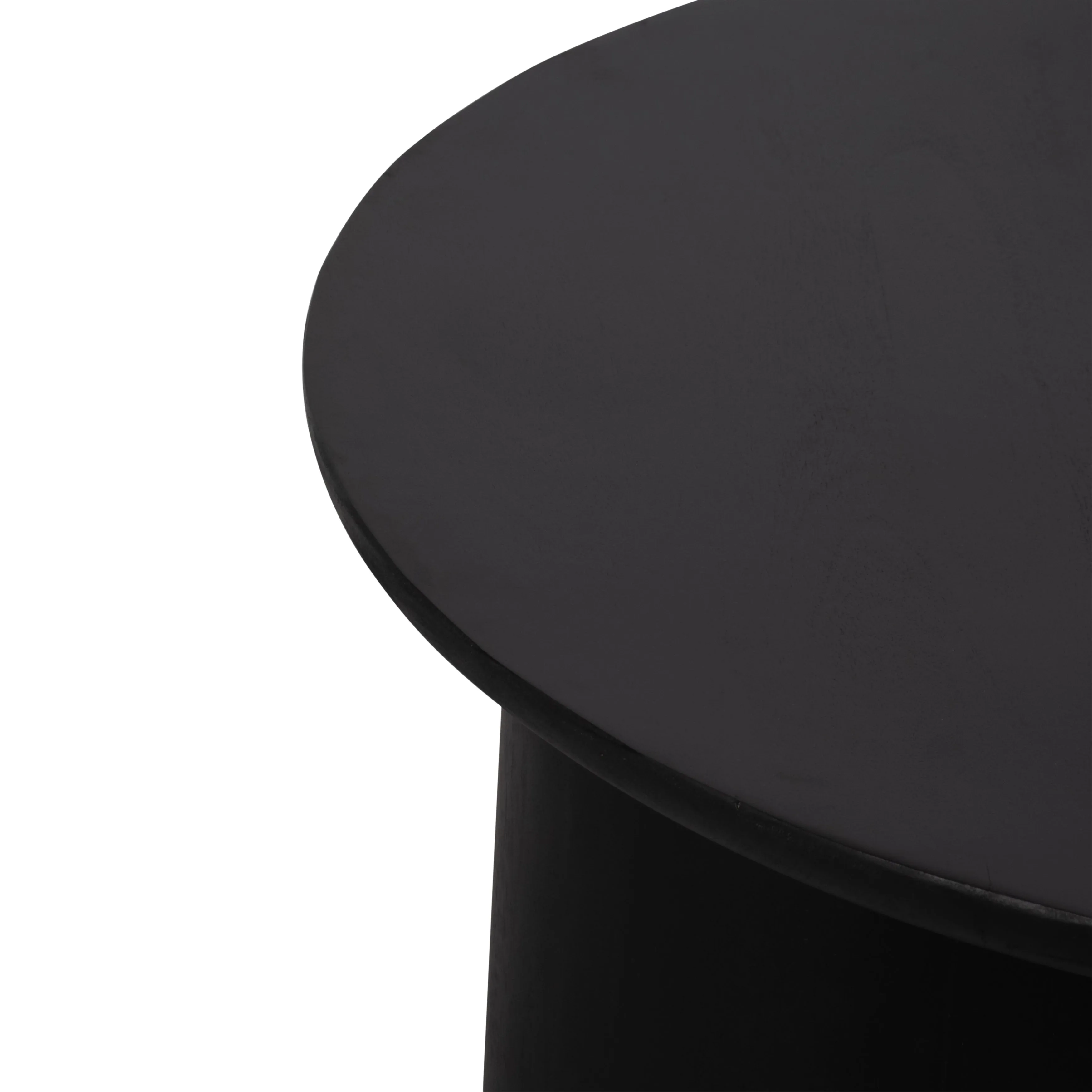 WOOD, 31" MINIMALIST COFFEE TABLE, BLACK