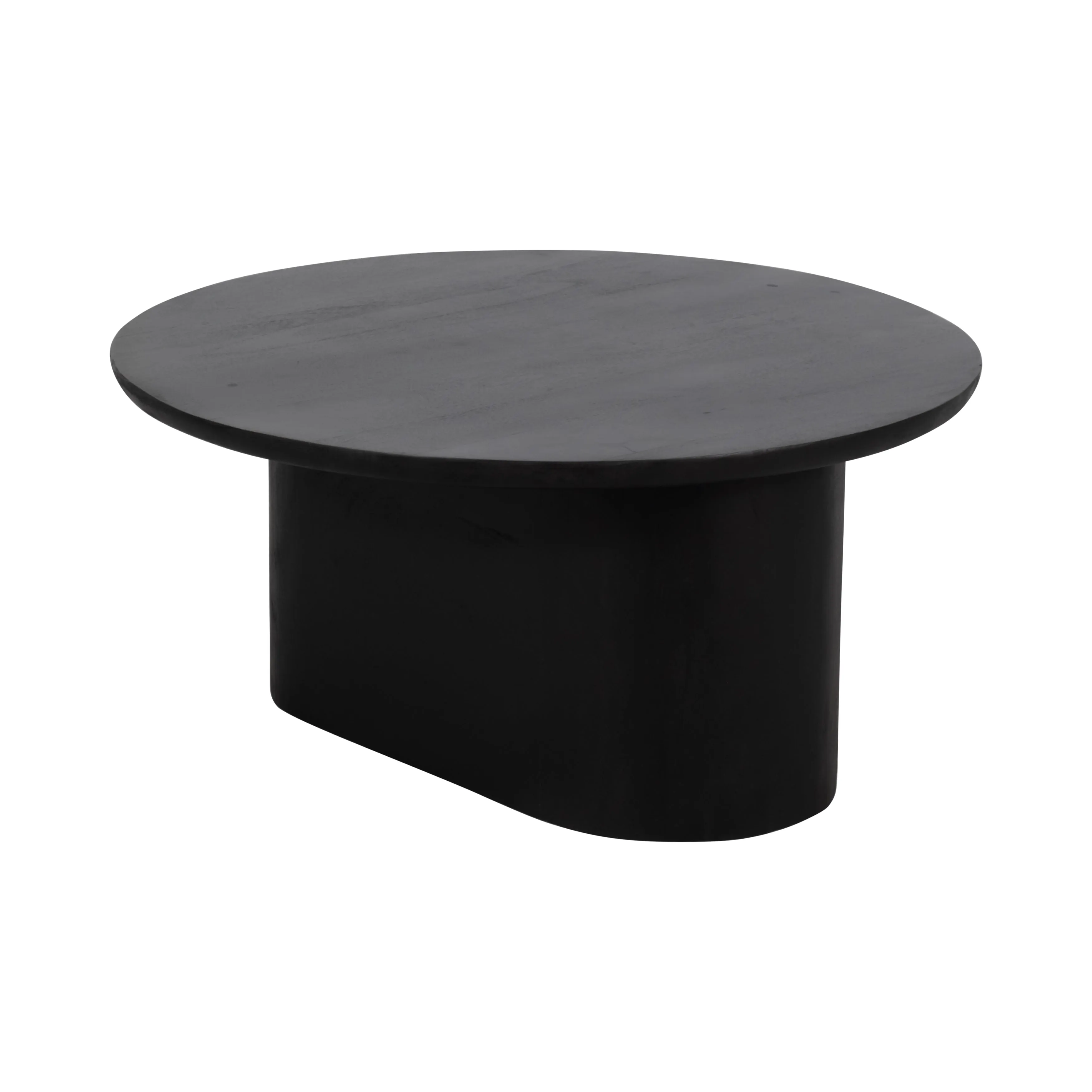 WOOD, 31" MINIMALIST COFFEE TABLE, BLACK