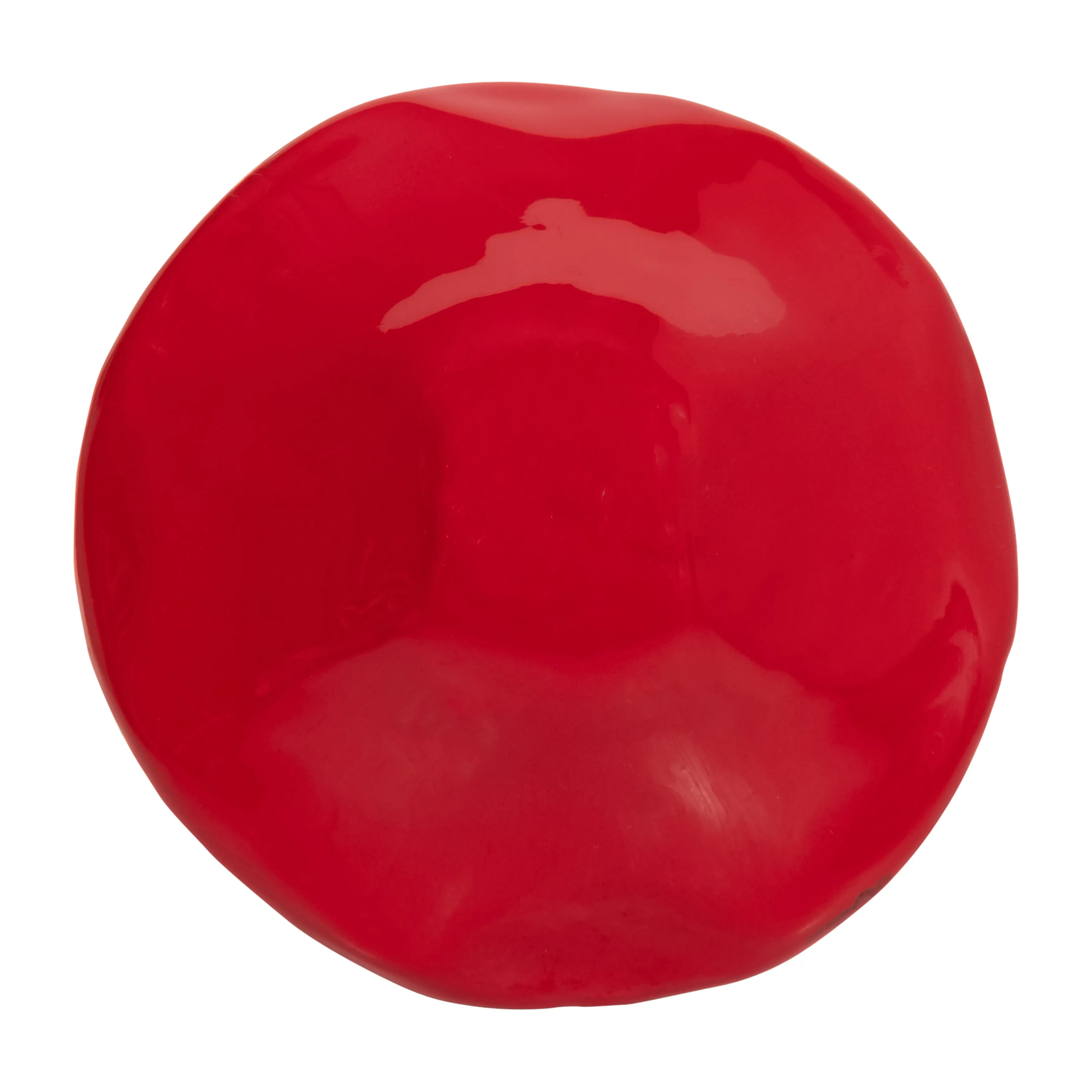 WOOD, 6" TOADSTOOL MUSHROOM, RED
