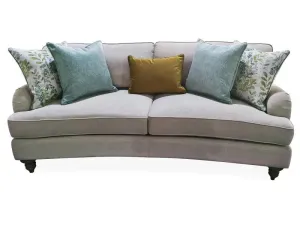 WOOD FRAME UPHOLSTERED BEIGE SOFA KD / KD SOFA COU